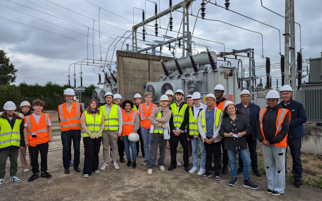 Visite pédagogique des élèves de seconde TNE au poste source de Nogent-le-Rotrou