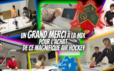 Un nouveau jeu d’air hockey vient d’être installé